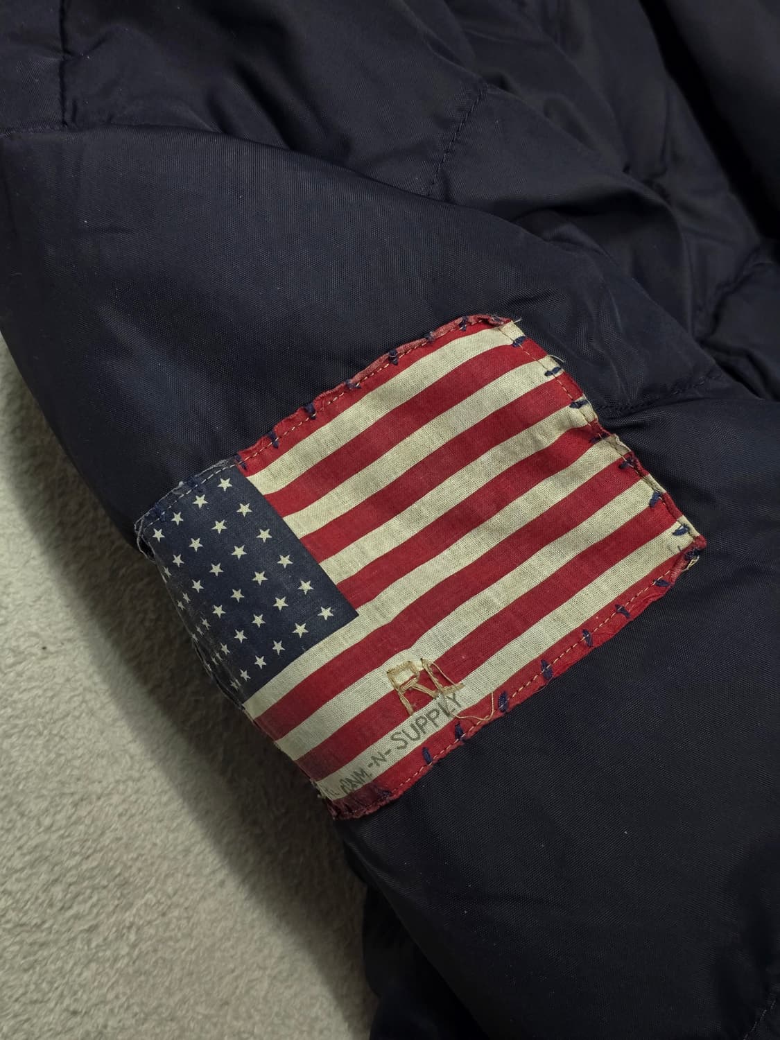 데님서플라이 랄프로렌 네이비 덕다운 패딩 자켓 S 상품이미지2