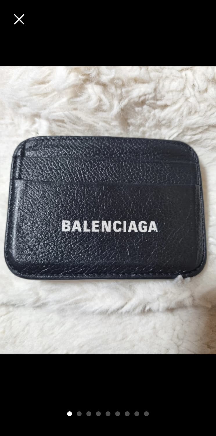 발렌시아가 카드지갑 블랙 상품이미지1