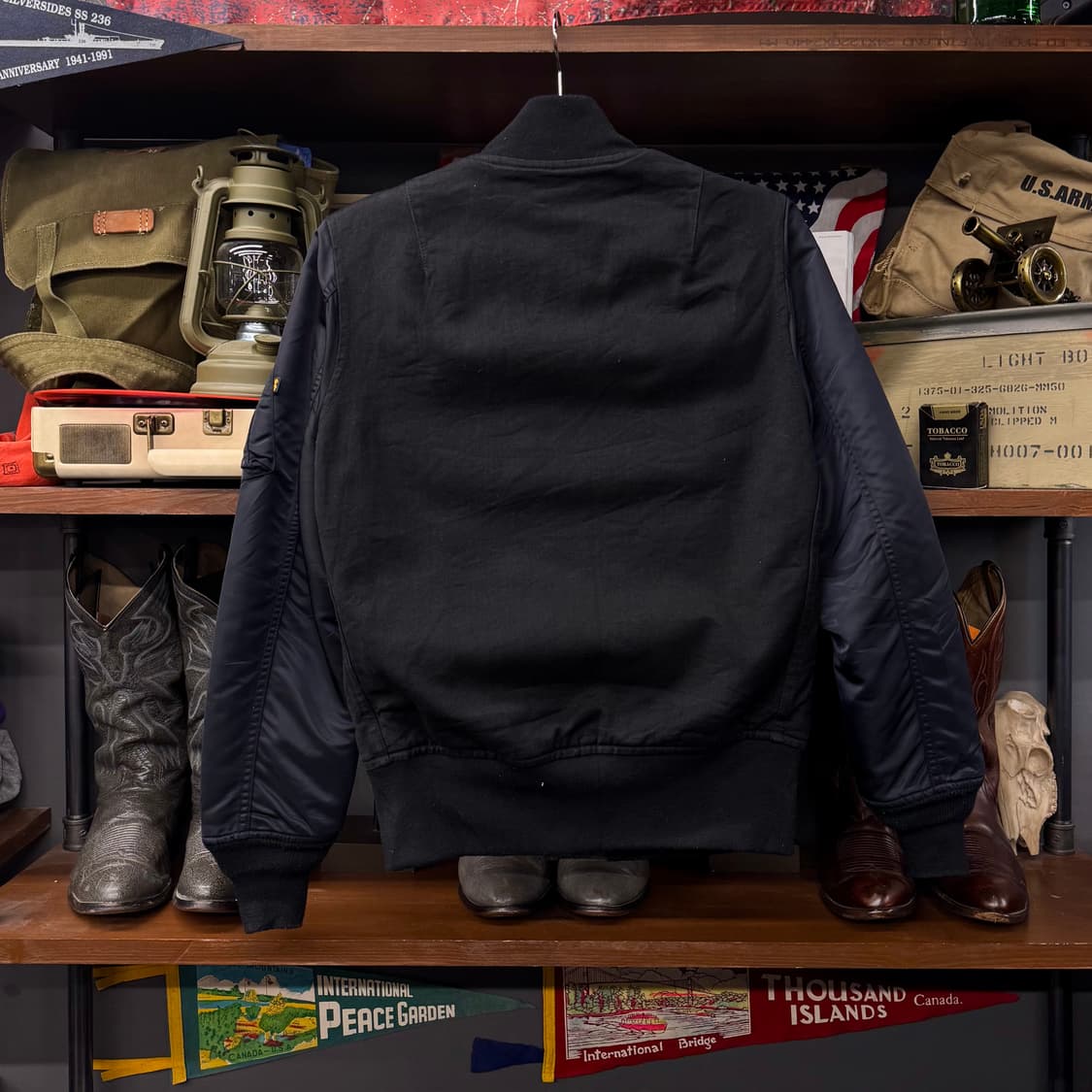 LEE X 알파 인더스트리 스톰 라이더 복각 코튼 봄버 자켓 N240 상품이미지2