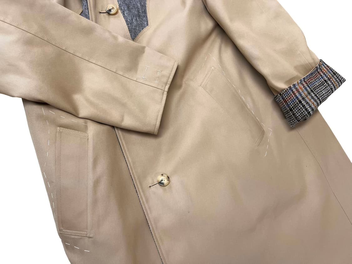 마르지엘라 리버시블 게버딘/트위드 레글런 맥코트 상품이미지8