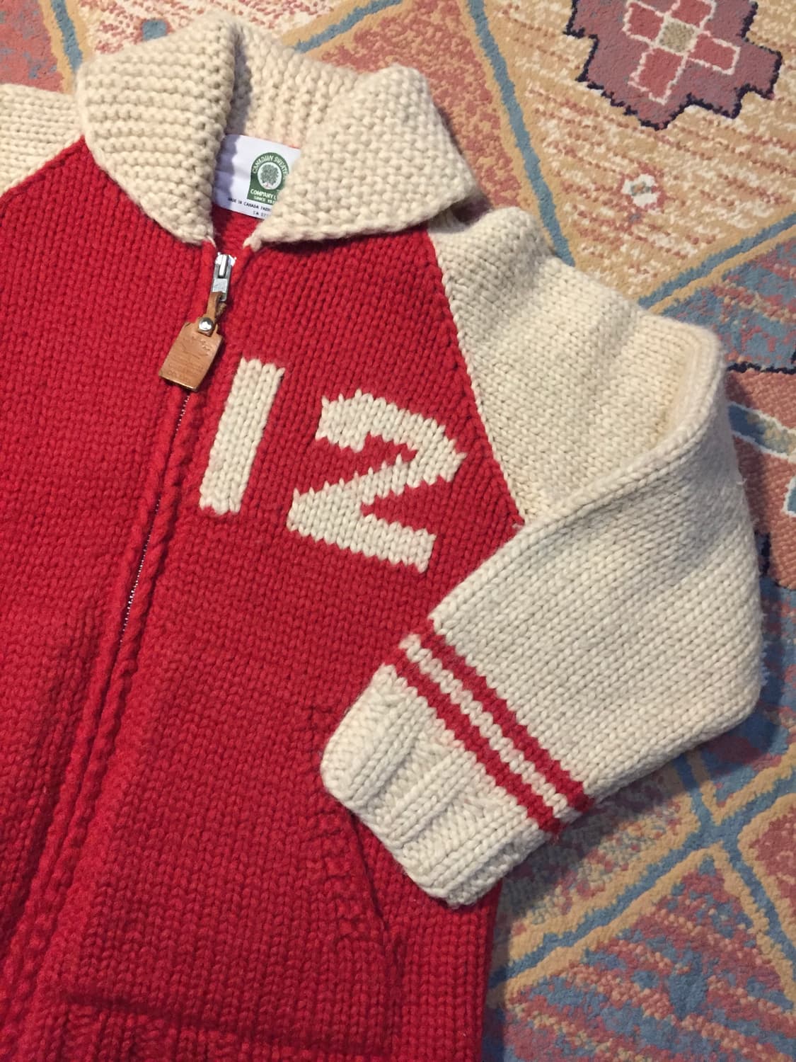 90‘s 빈티지 벌키 코위찬 스웨터 상품이미지3