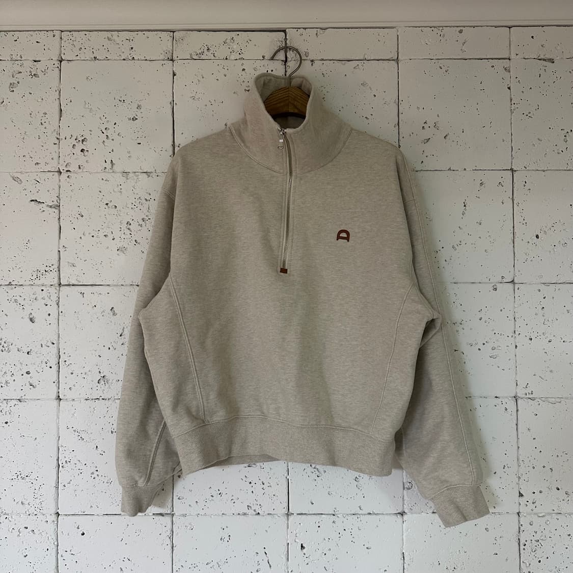 우먼S 던스트 하프집업 오트밀 상품이미지1