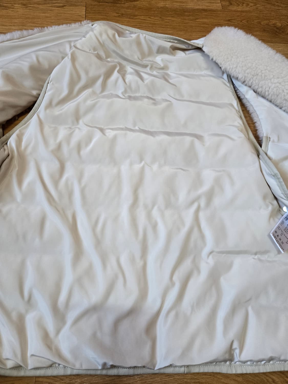 블랙 PARKCHOONMOO(박춘무) 양모 다운패딩 조끼(66사이즈) 상품이미지5