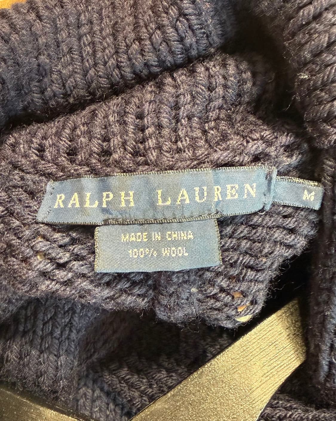 폴로 랄프로렌 네이비 숄카라 니트 자켓  상품이미지8