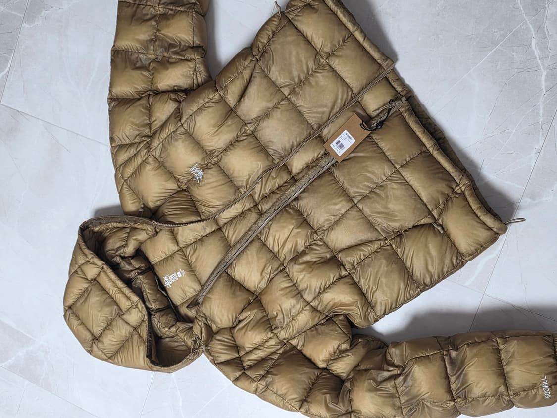 스투시 미드웨이트 후드 푸퍼 카키 XL 새상품 상품이미지2