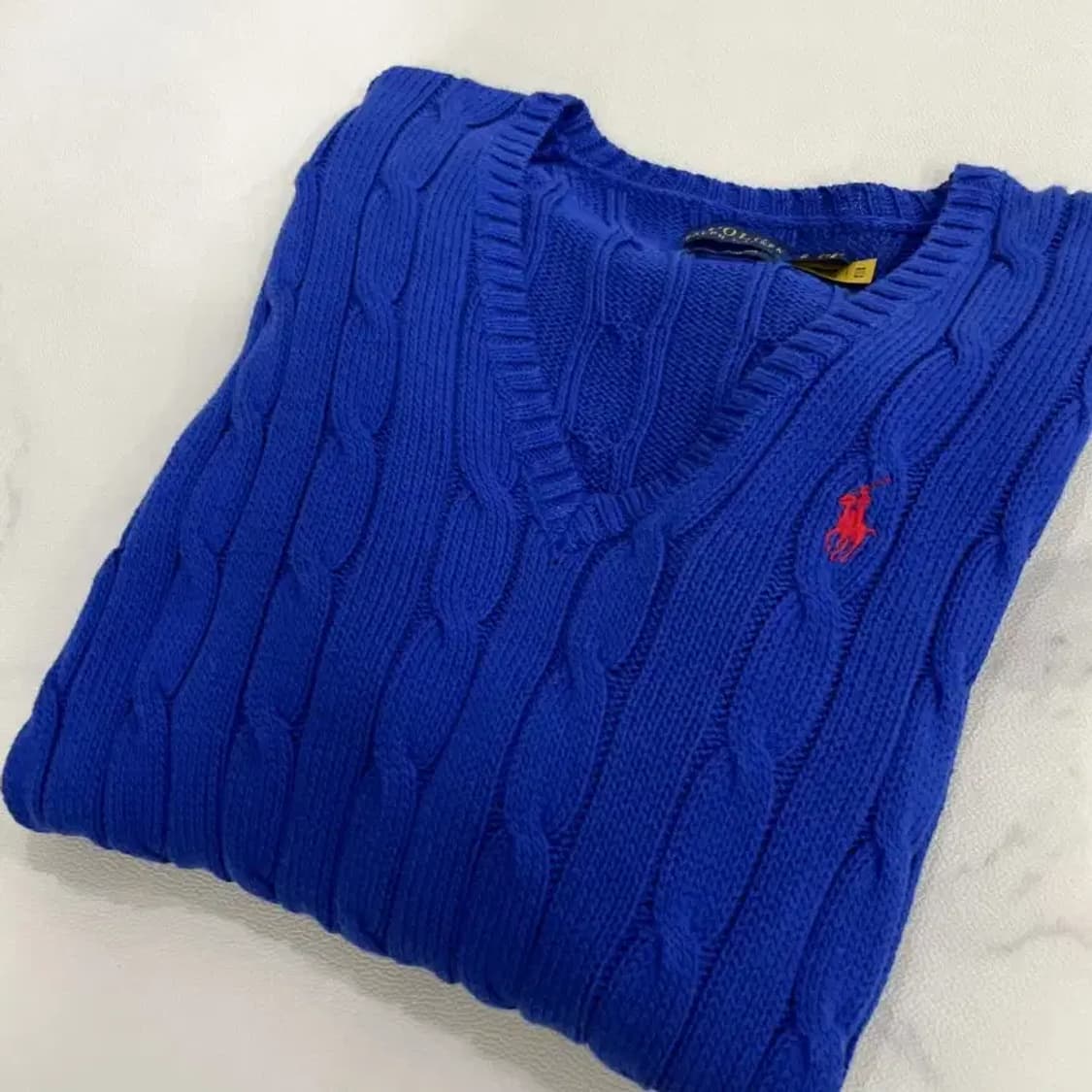 [정품] 폴로 랄프로렌 피마코튼 케이블 브이넥 니트 44~55 상품이미지8