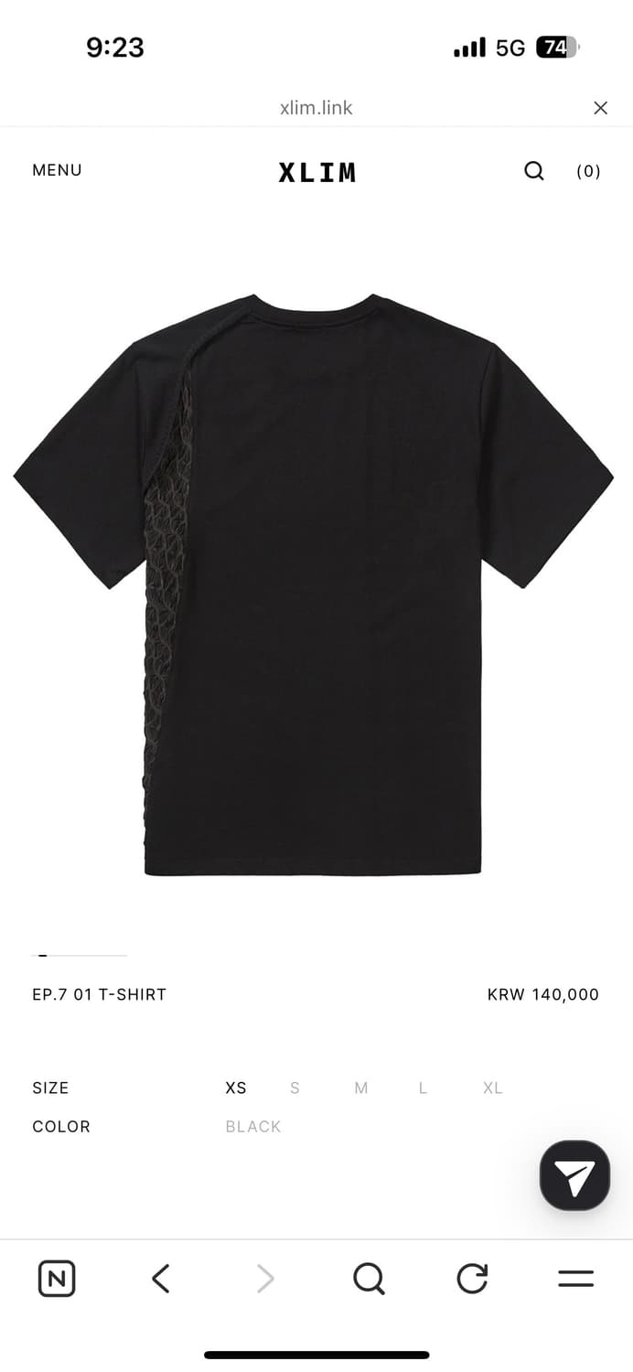 구매) xlim ep7 01 t-shirt (M) 상품이미지2