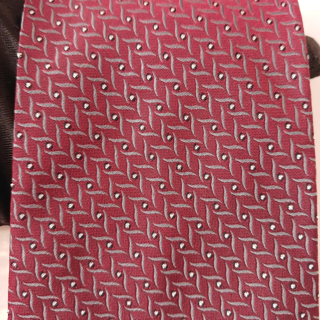 빨질레리 실크 버건디 패턴 넥타이 10cm A+등급 A19335
 상품이미지8