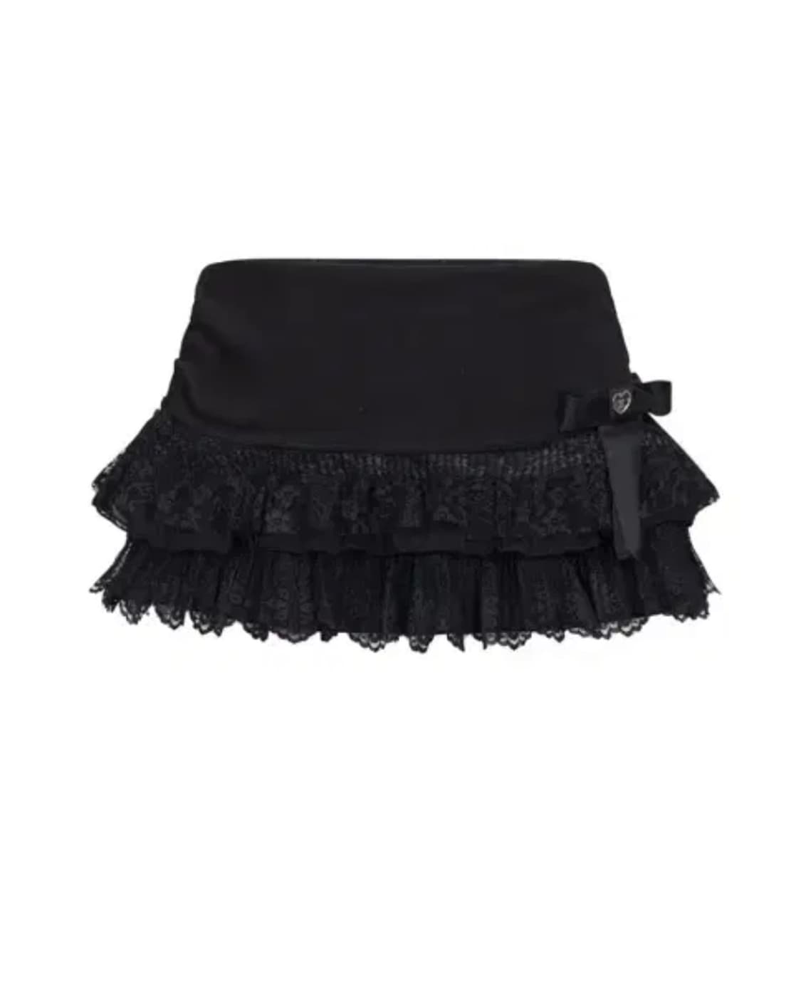 새상품) 포어링 쉬폰 레이스 미니 스커트 상품이미지1