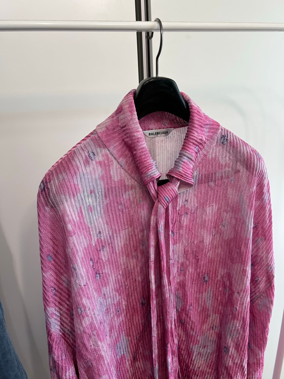 발렌시아가 셀프 타이 플리츠 셔츠 상품이미지3