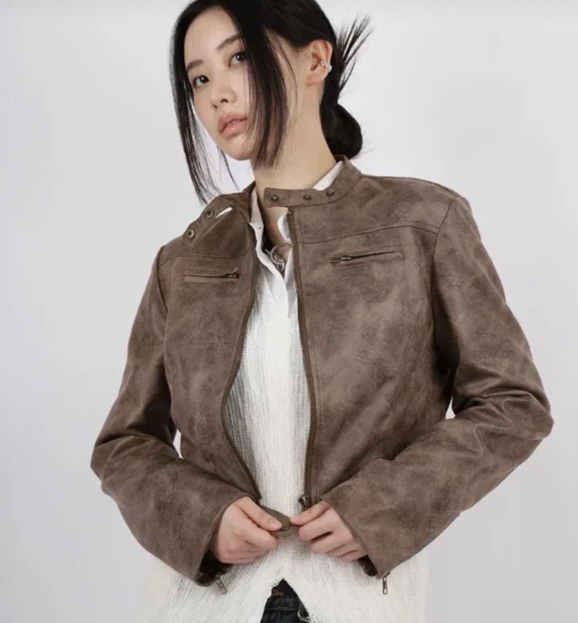 스웨이드 라이더 자켓 상품이미지1