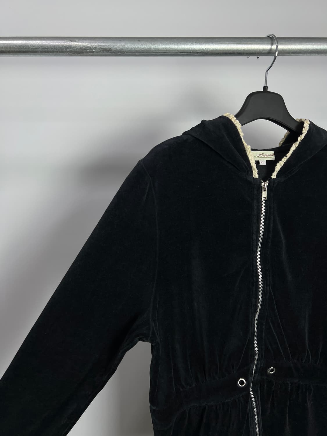 HAPPY WALK 벨벳 후드 집업  상품이미지4