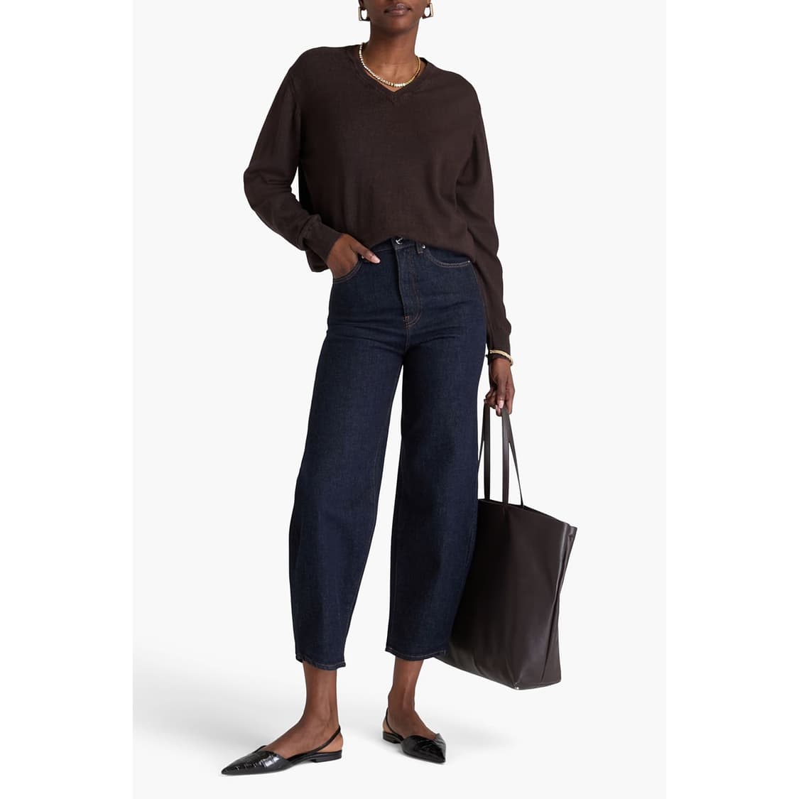 토템 배럴 레그 인디고 데님 진 상품이미지1