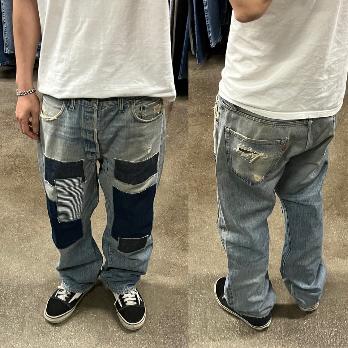 70s Levis501 66전기 셀비지 데님 (35“) 상품이미지9