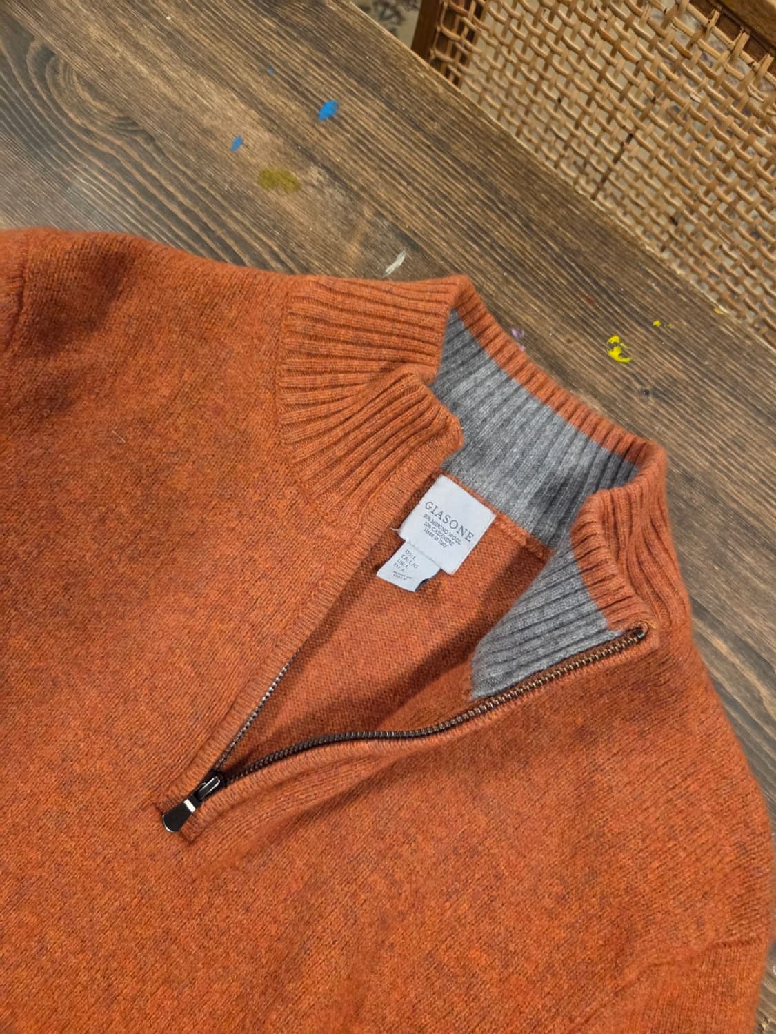 이탈리아 브랜드 지아소네 짚업니트 상품이미지7