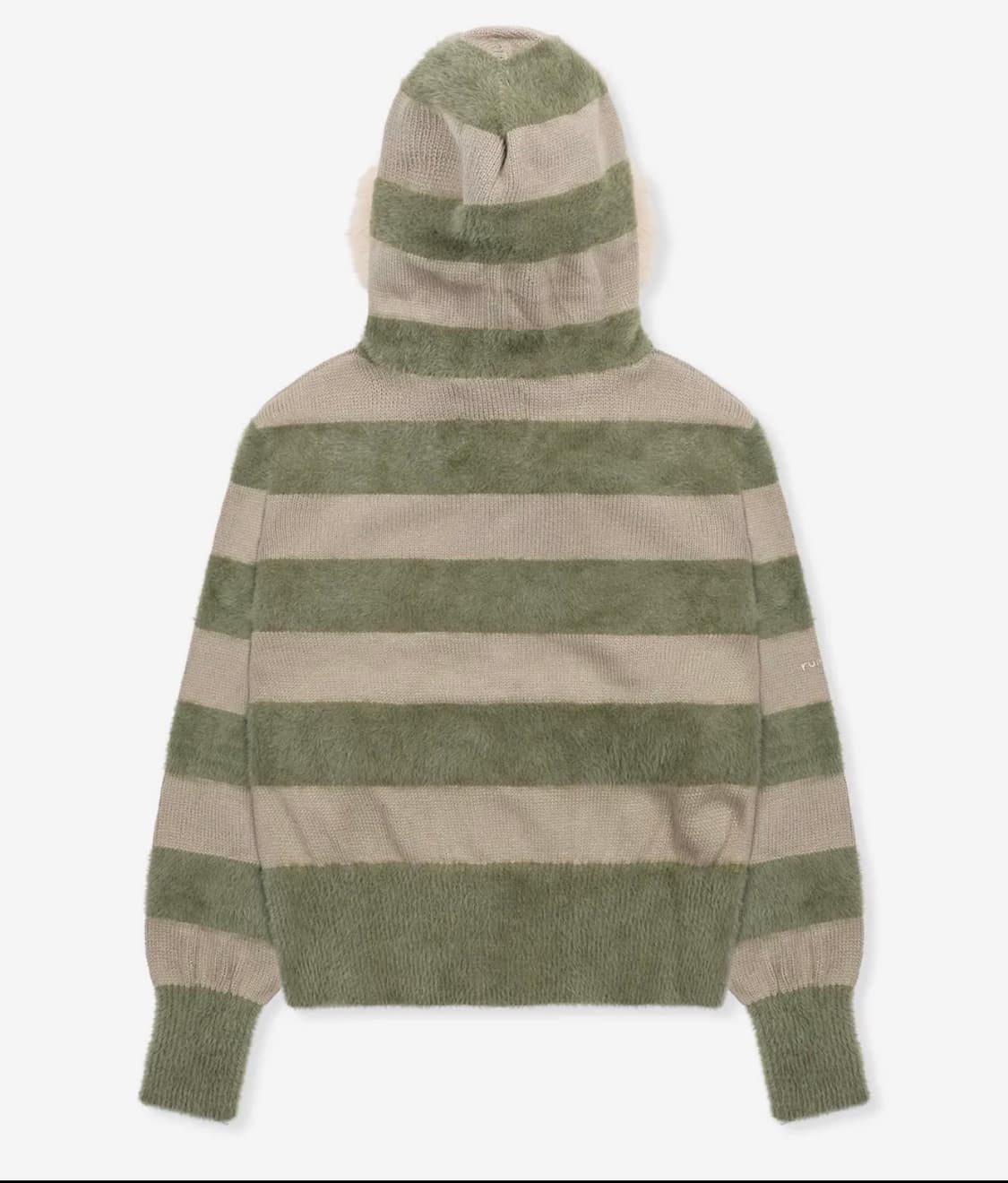 새상품)루나키후 니트 후드집업 카키 상품이미지2