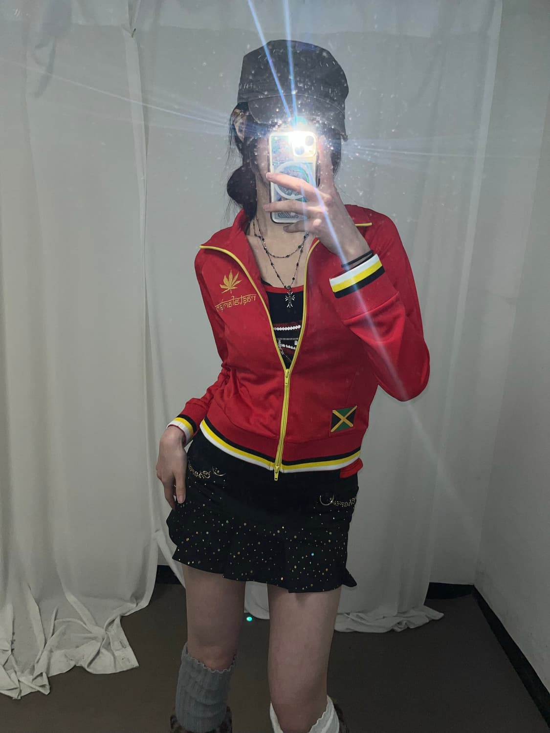 00‘s 레드 큐빅 져지 상품이미지1