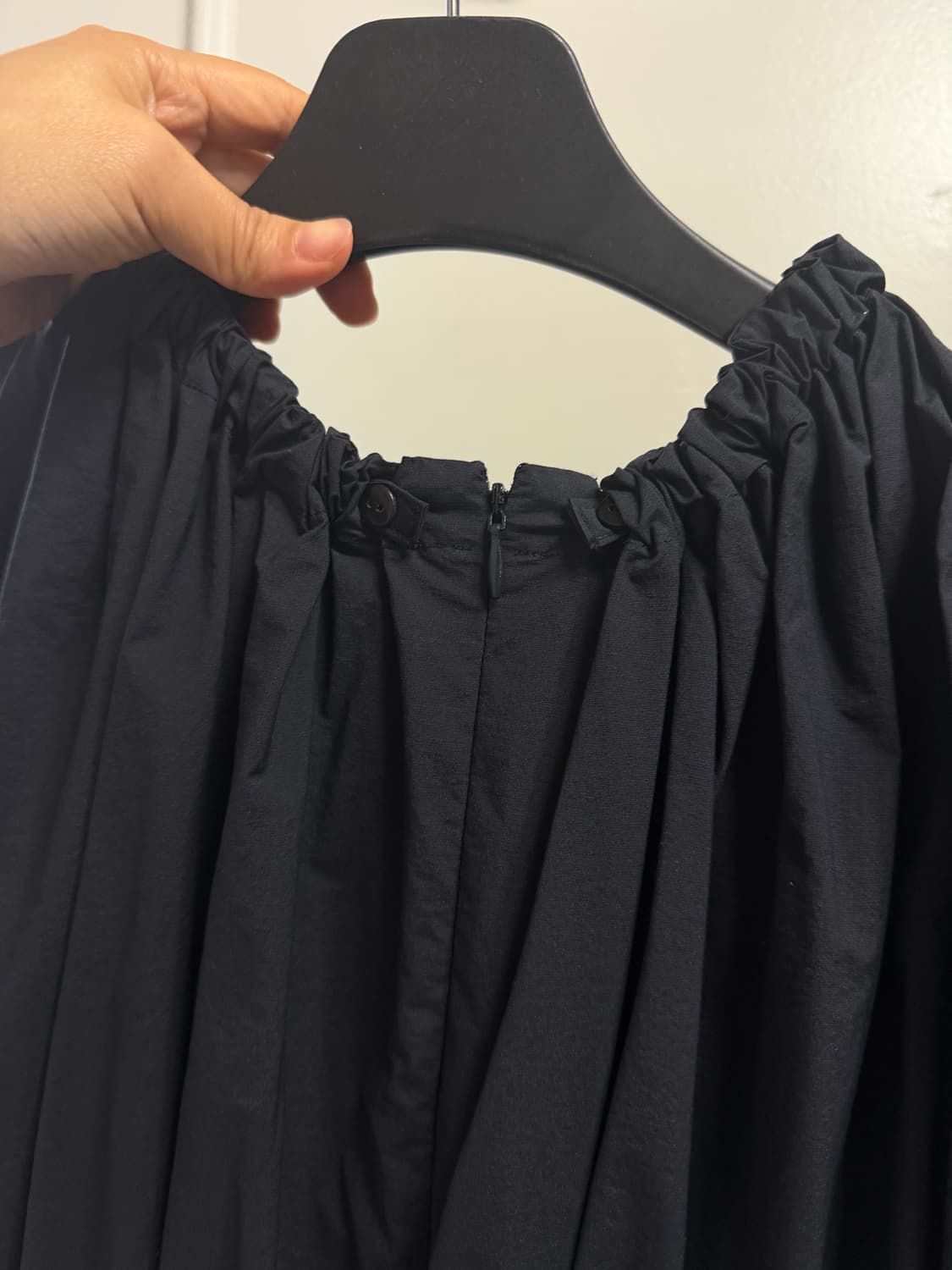 킨더살몬 shirring Dress Navy 상품이미지6