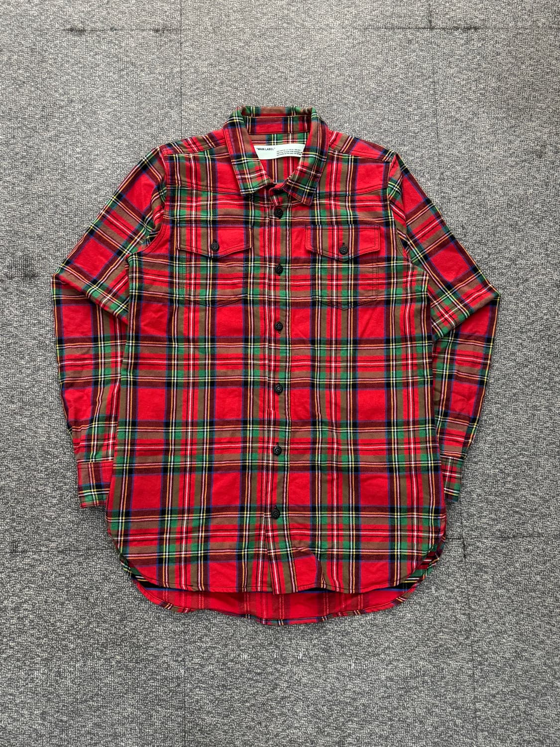15FW 오프화이트 체크셔츠 상품이미지2