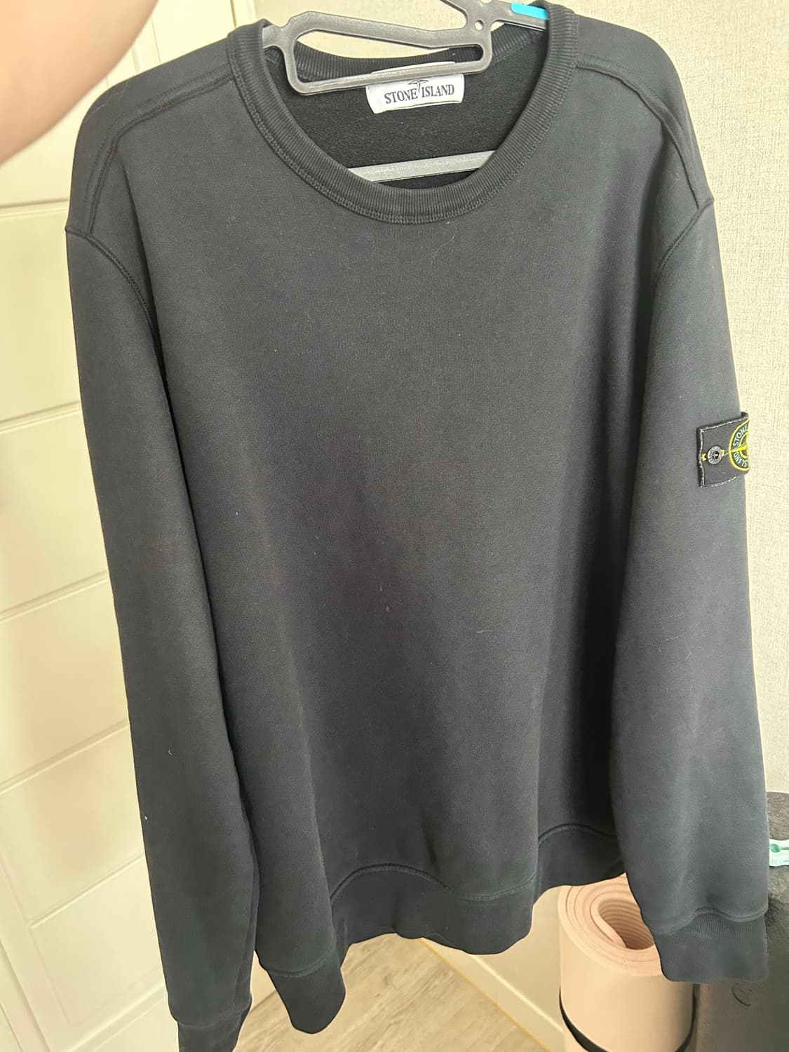 스톤아일랜드 맨투맨 블랙 기모 XL 상품이미지1