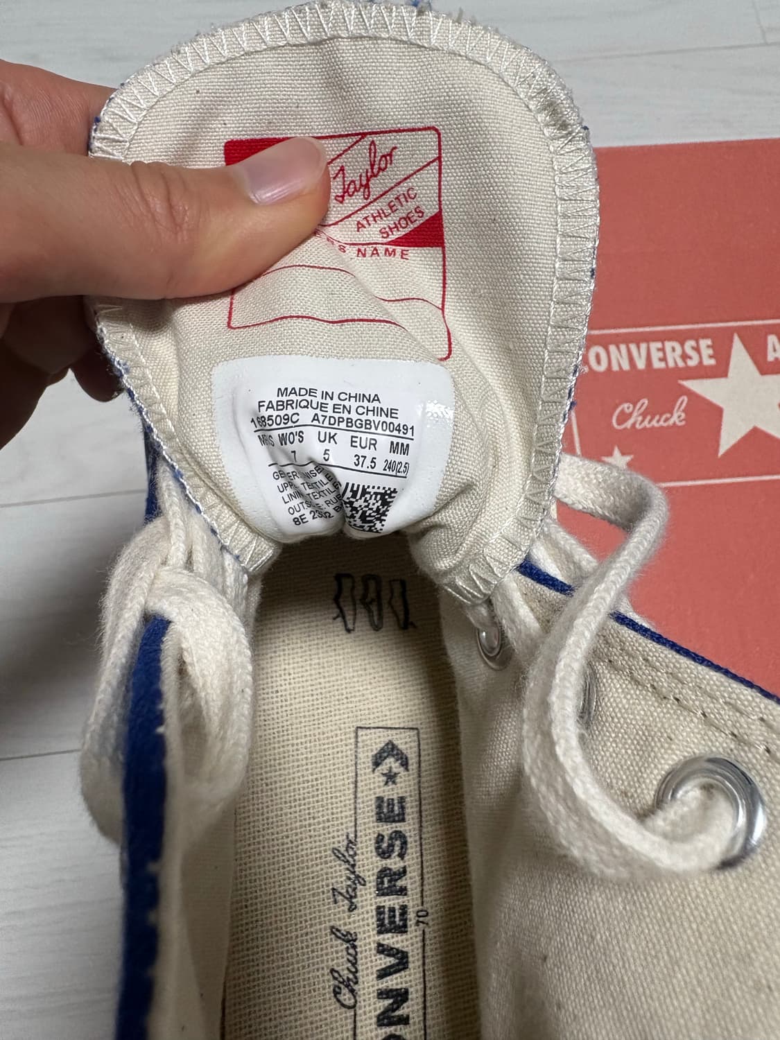 컨버스 척테일러 70s 240사이즈 하이 블루 상품이미지5