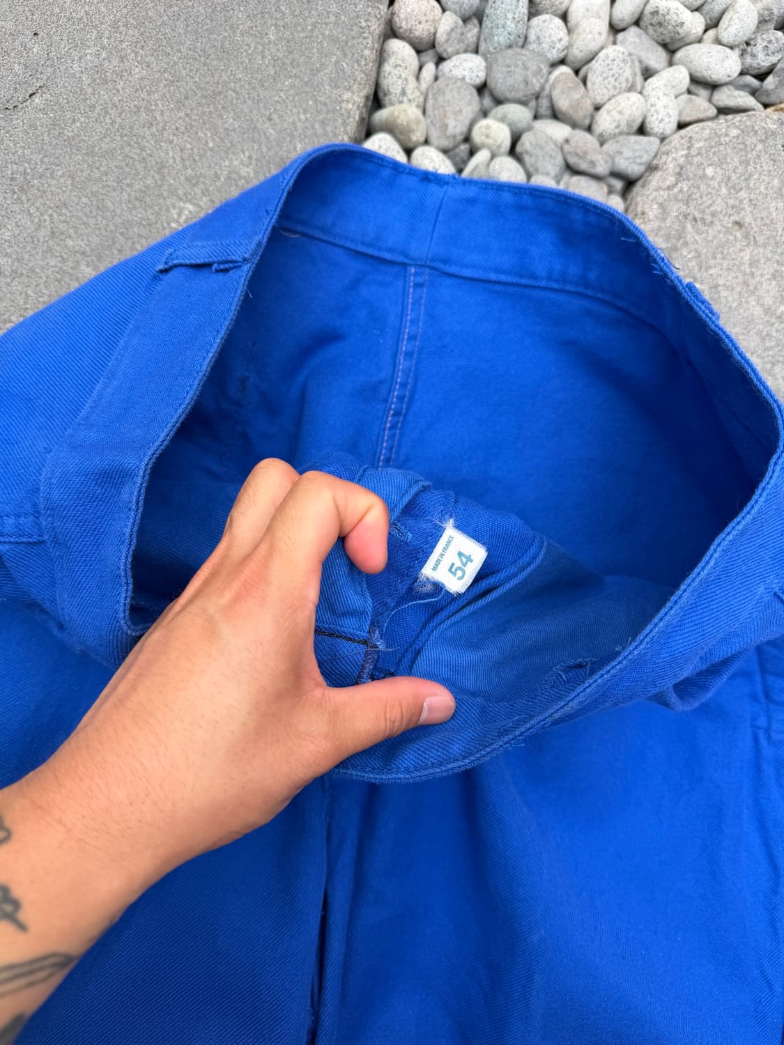 1970s VINTAGE WASHED WIDE 프렌치워크 와이드팬츠 상품이미지7