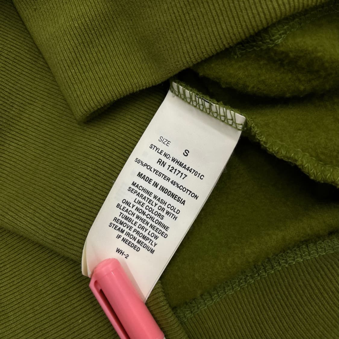 후아유 딸기우유맛 센터로고 말차맛 후드집업 S 상품이미지5