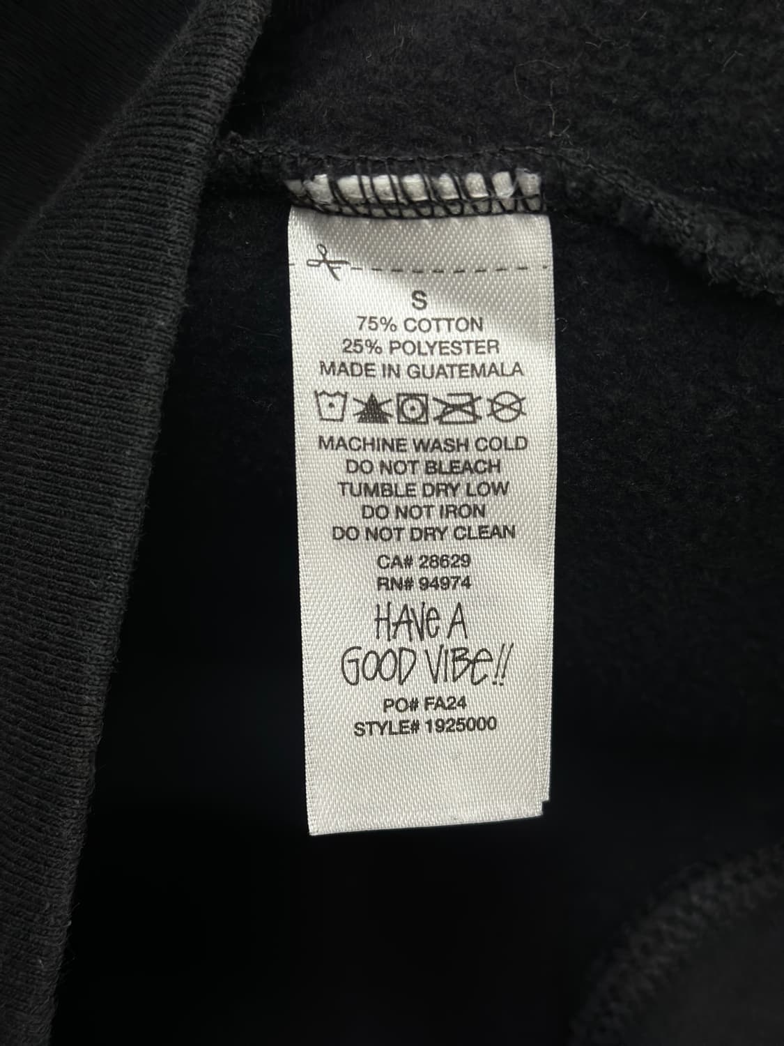 스투시 블랙 베이직 후드 티셔츠  상품이미지5