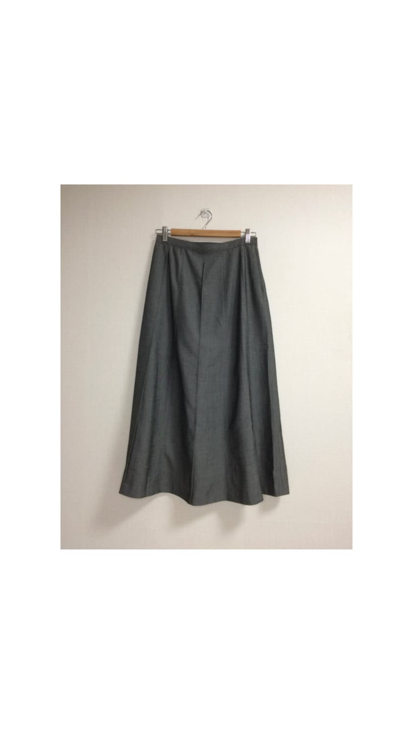 빈티지 차콜 그레이 롱 스커트 상품이미지1