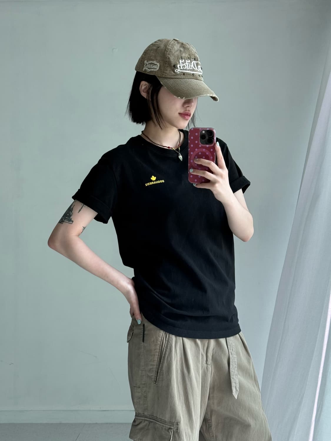 디스퀘어드2 블랙 반팔티 상품이미지1