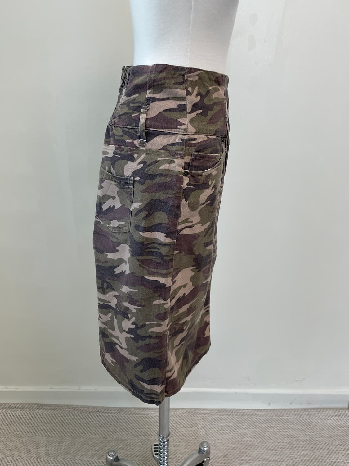 빈티지 밀리터리 카모 스커트 J03908 상품이미지5