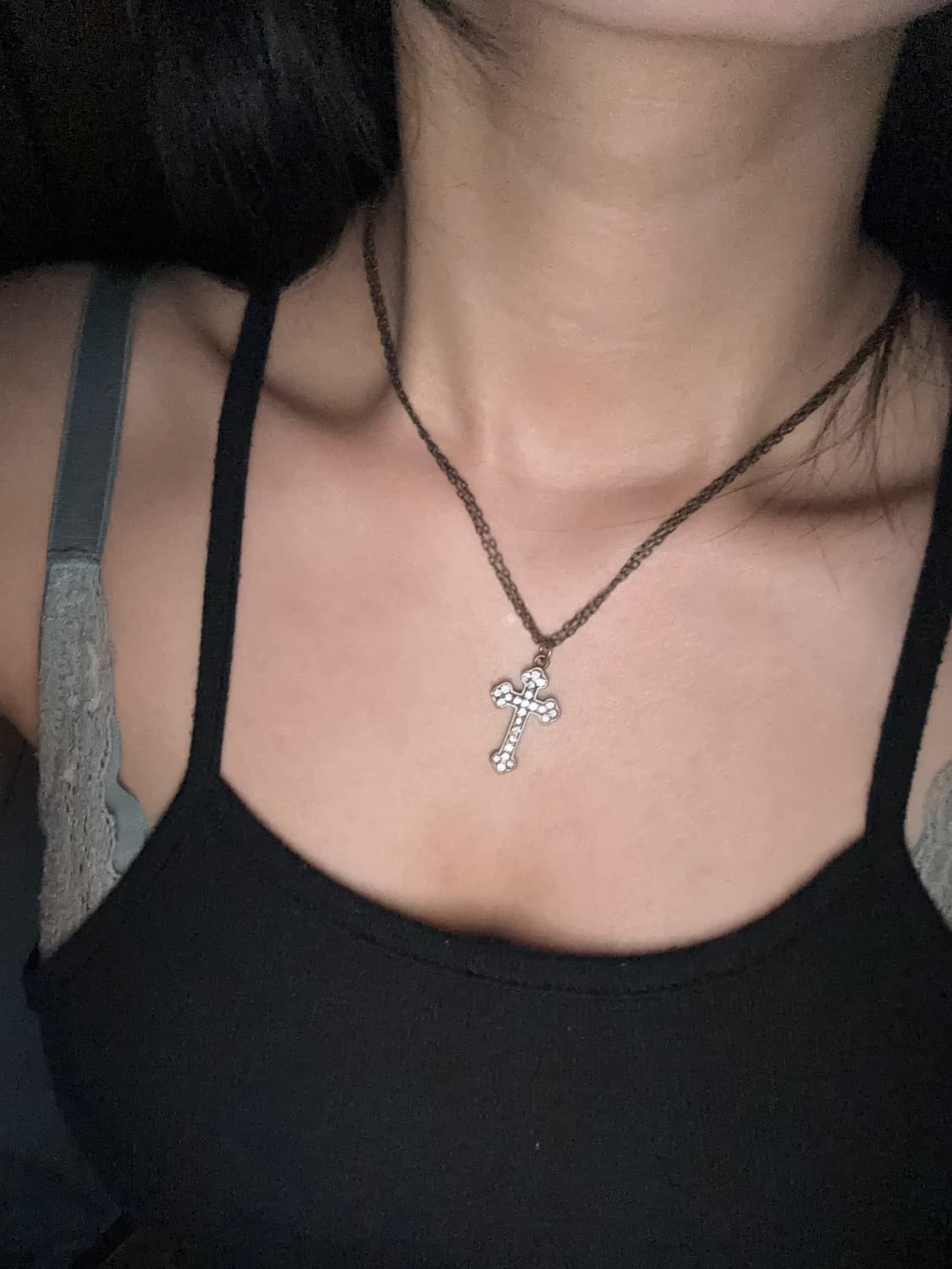 십자가 큐빅 목걸이 상품이미지4