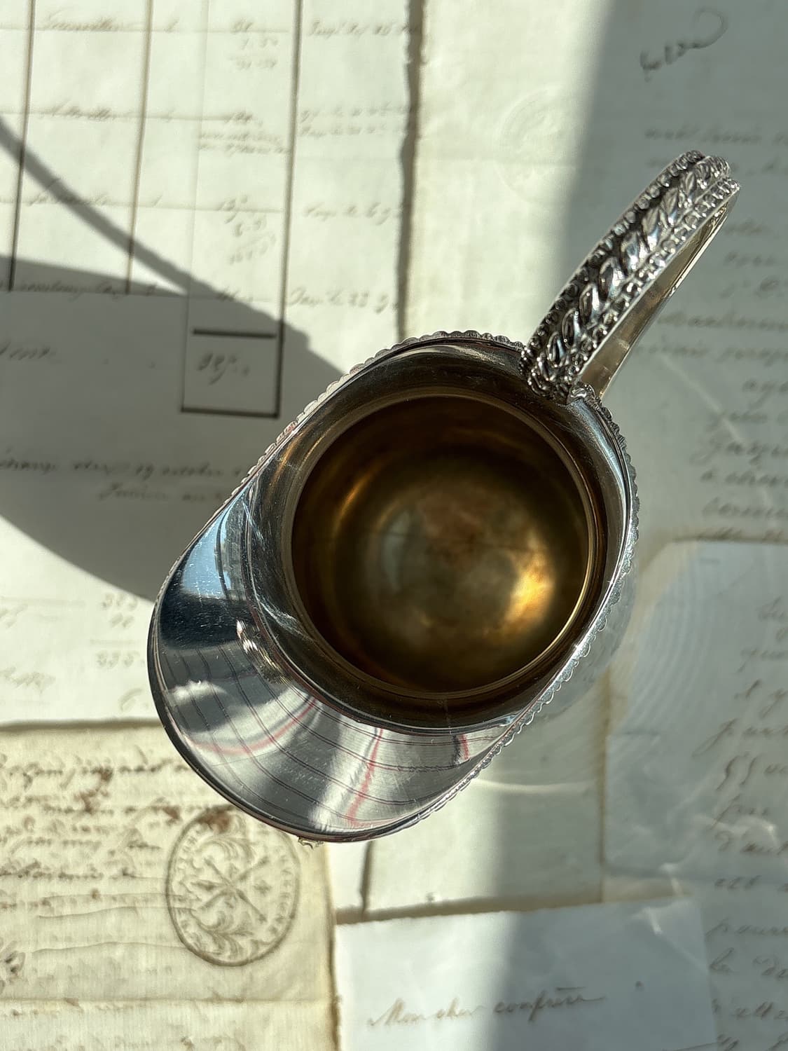 1940s 영국 빈티지 실버플레이트 크리머 저그 상품이미지4