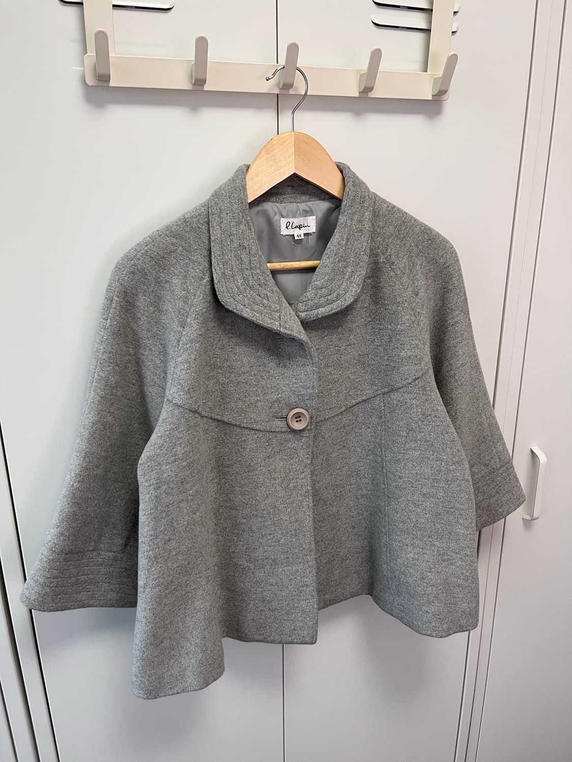 빈티지 투버튼 둥근카라 사와코 울코트 상품이미지6