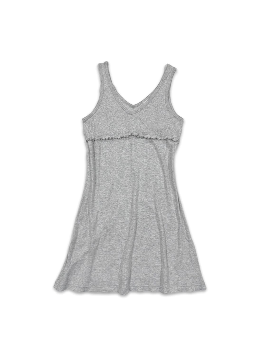 빈티지 PETIT BATEAU 그레이 프릴 레이어드 미니 원피스 상품이미지1