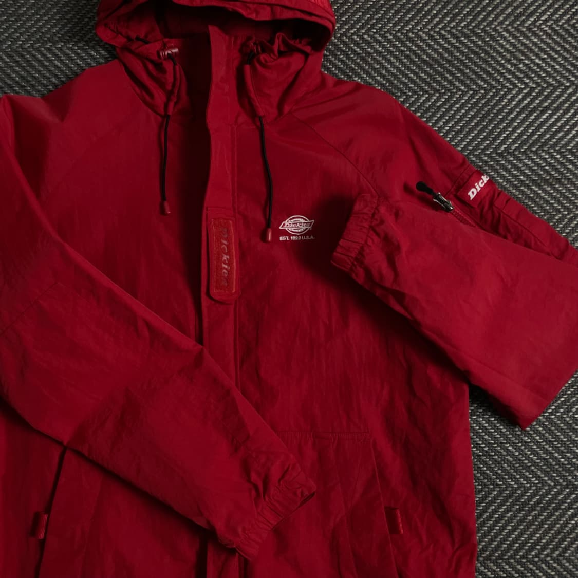 디키즈 USa 올드스쿨 나일론 테크웨어 자켓 레드 y 3688 상품이미지5