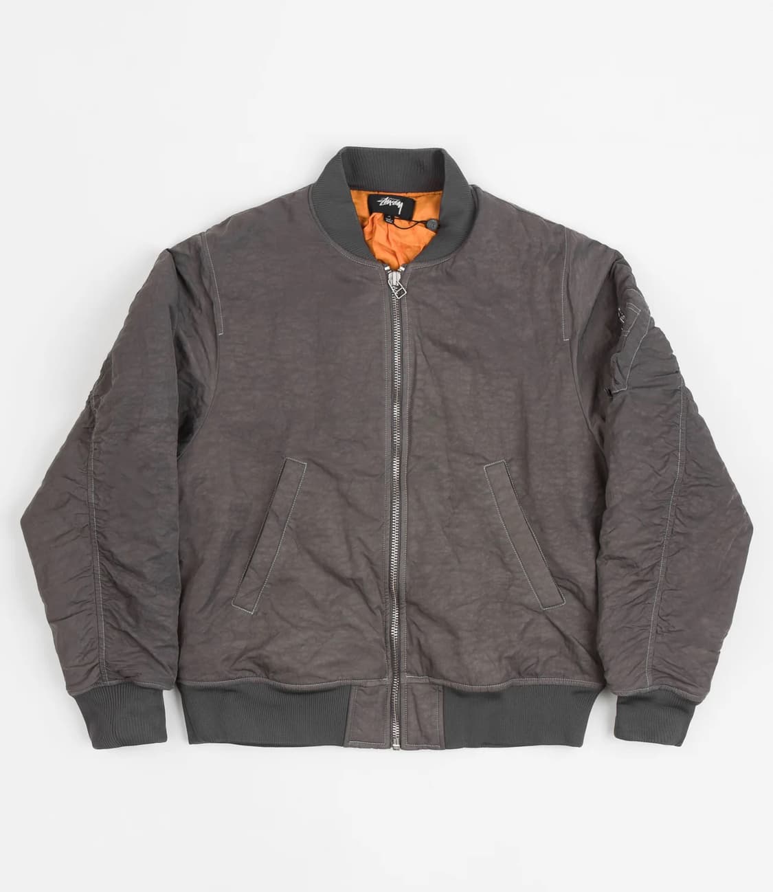 스투시 나일론 봄버 차콜 XXL 상품이미지2