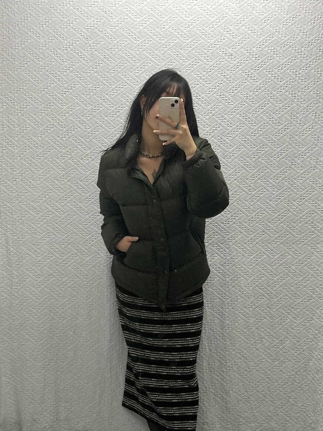 폴로 랄프로렌 올리브 카키 덕다운 푸퍼 패딩 M C06442 상품이미지1