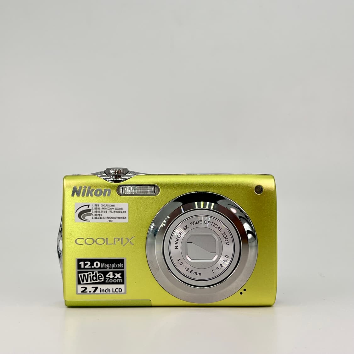 니콘 쿨픽스 Nikon Coolpix S3000 옐로우 라임 상품이미지1
