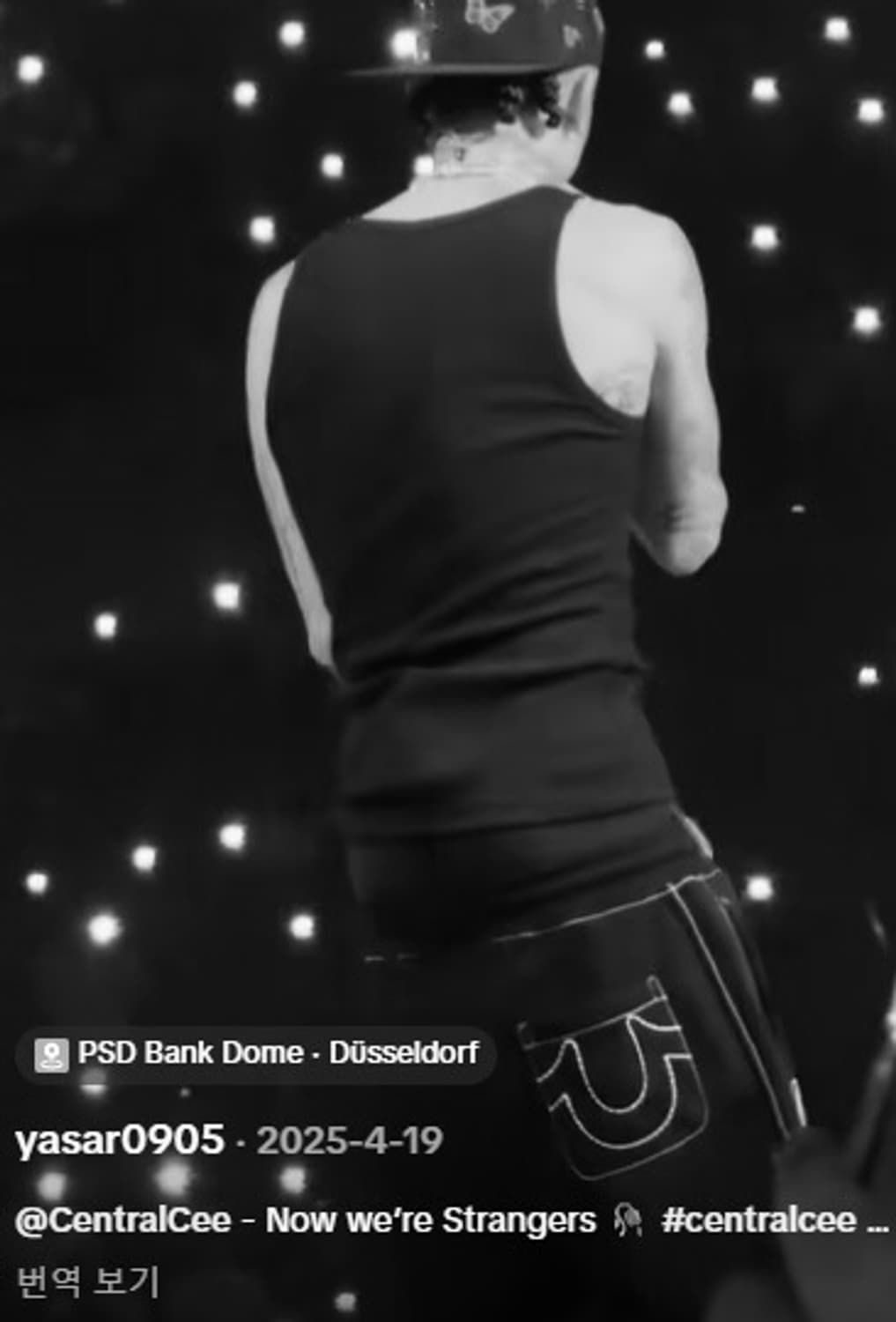 (센트럴 씨) 트루 릴리전 벤딩 스웻팬츠 블랙 L / 와이드 오버핏 상품이미지1