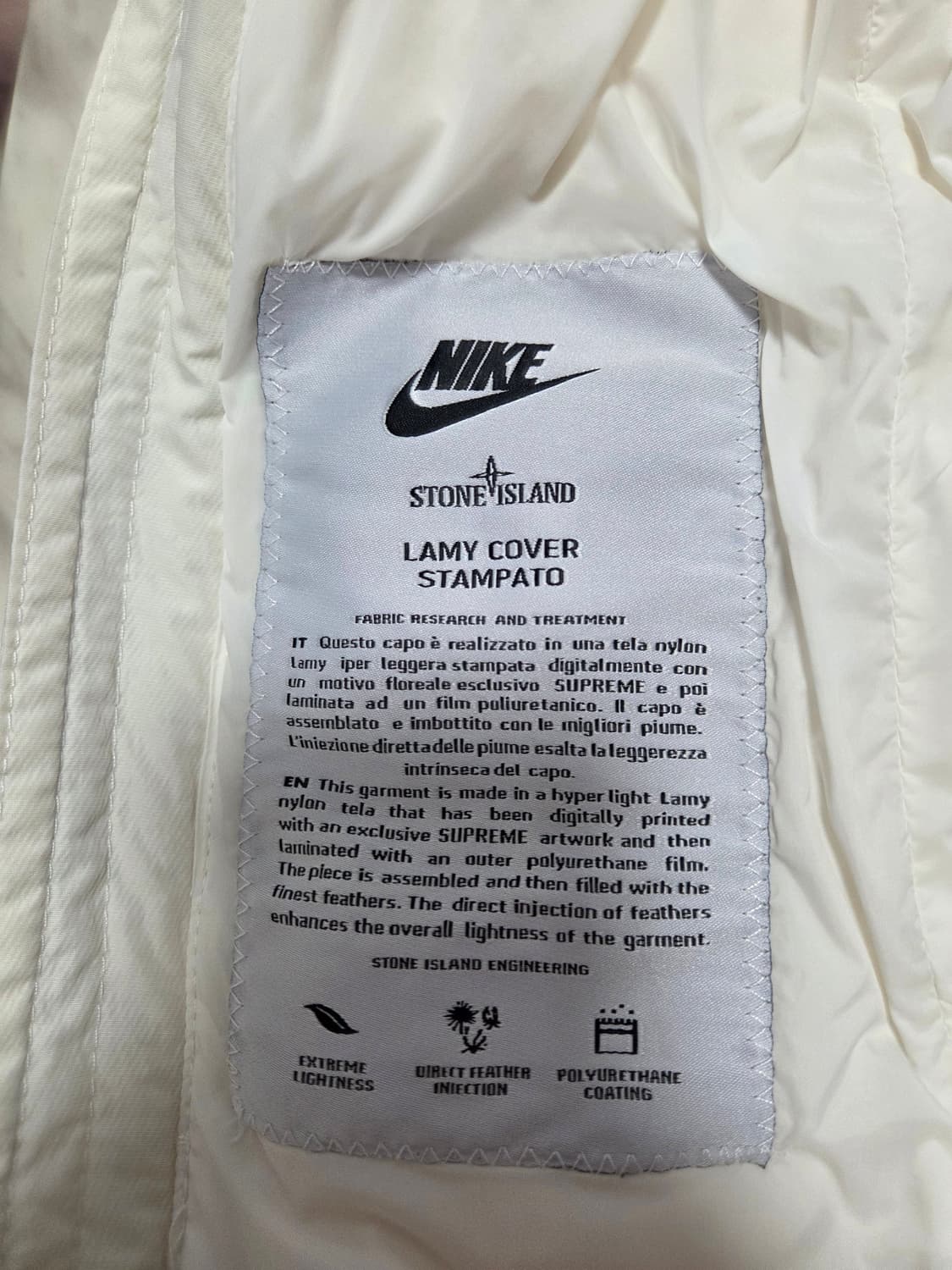 나이키 X 스톤아일랜드 다운 패딩 조끼 상품이미지5