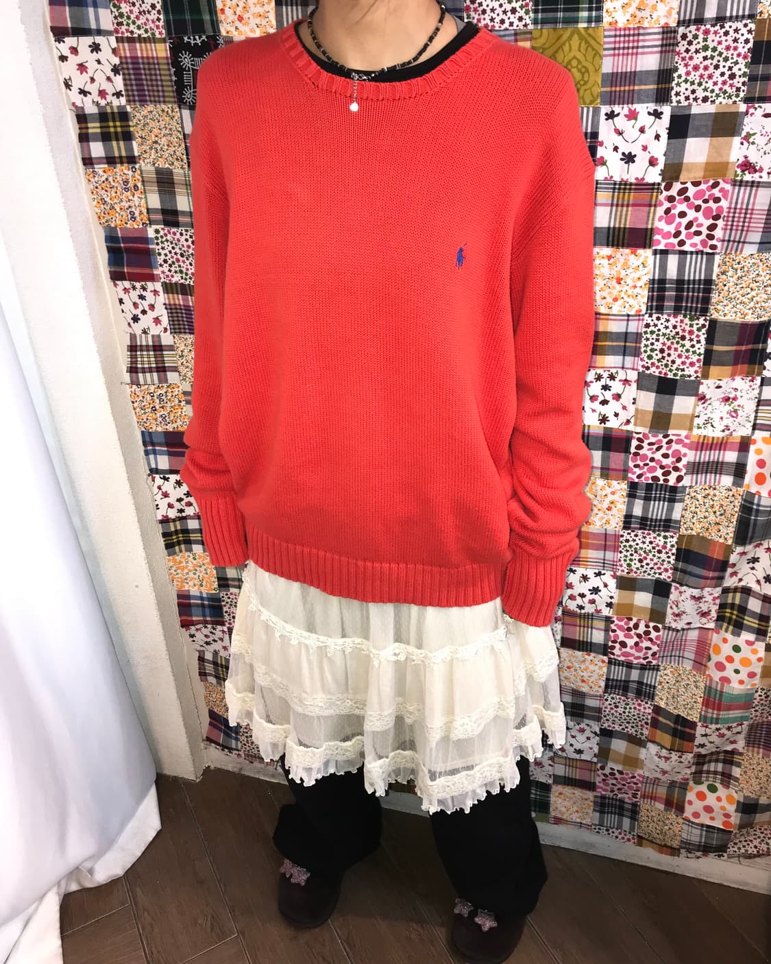 🐻🧡폴로 랄프로렌 오렌지 코튼 니트 🐻🧡 상품이미지3