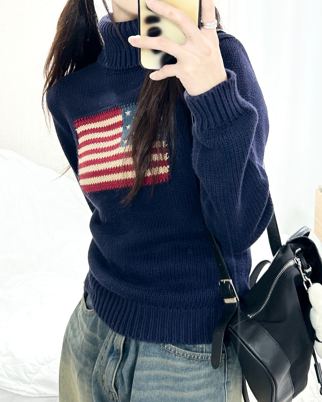 폴로 성조기 터틀넥 니트 상품이미지4