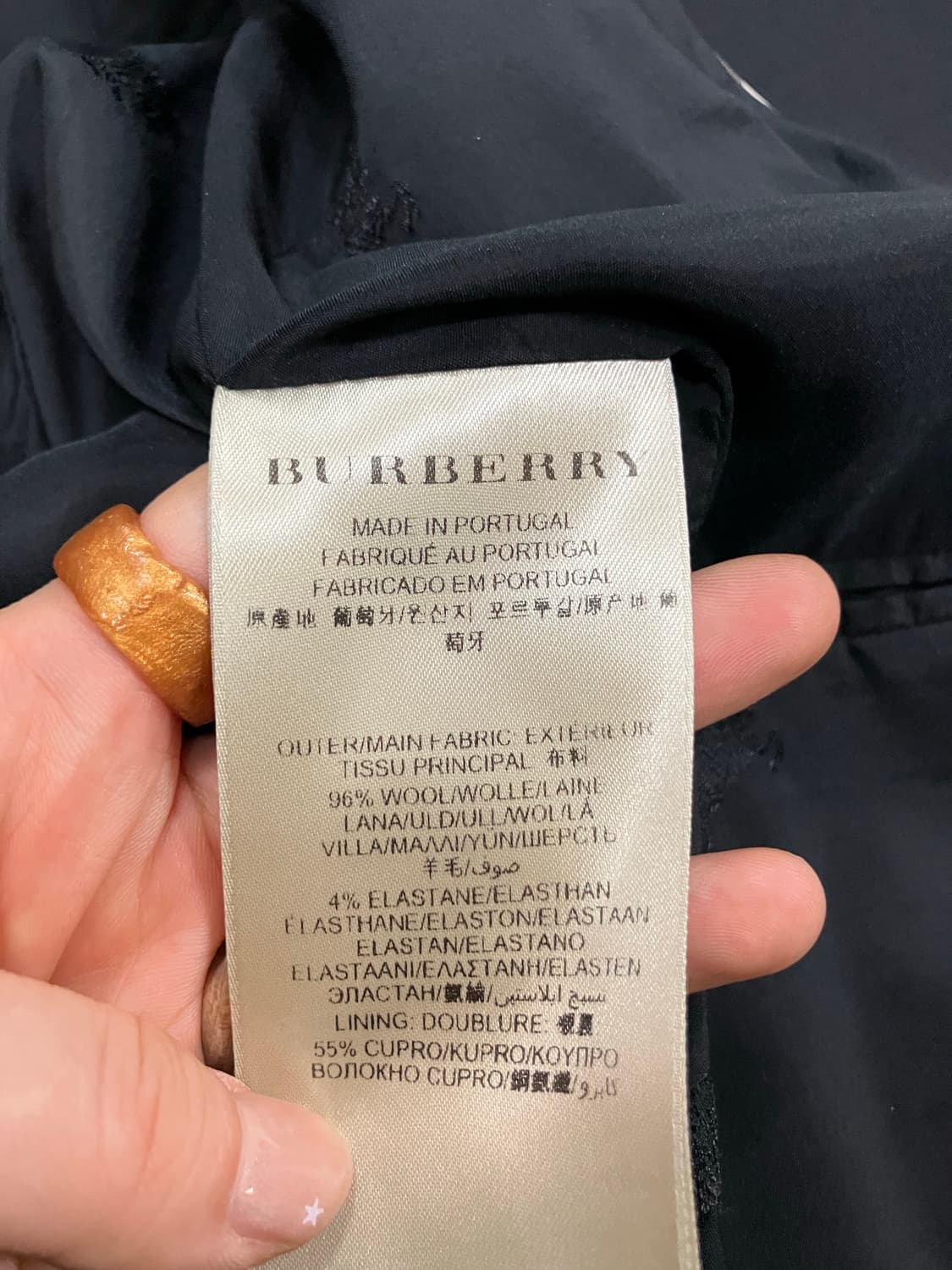 버버리 블랙 여성 정장 자켓 S 상품이미지6