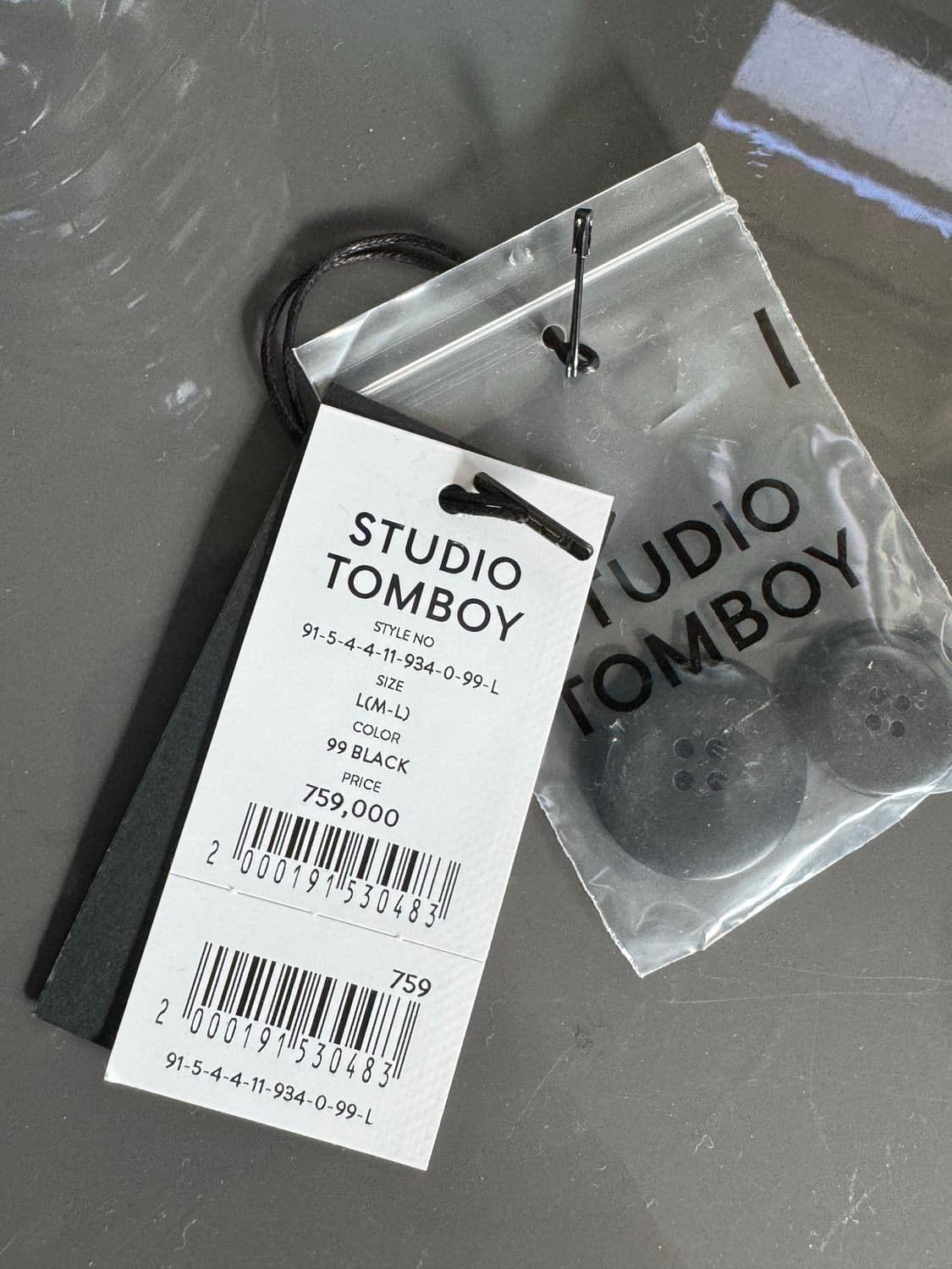 스튜디오 톰보이 레글런 발마칸 코트 블랙 L 상품이미지9