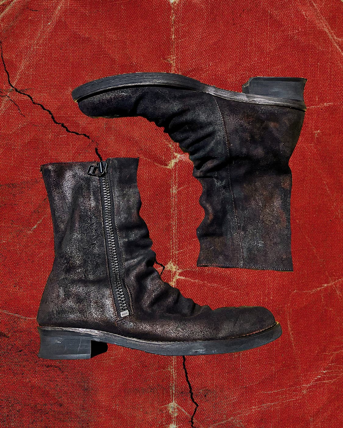 Alfredo bannister 90s 롱 드레이프 오일워시드 부츠 42 상품이미지1