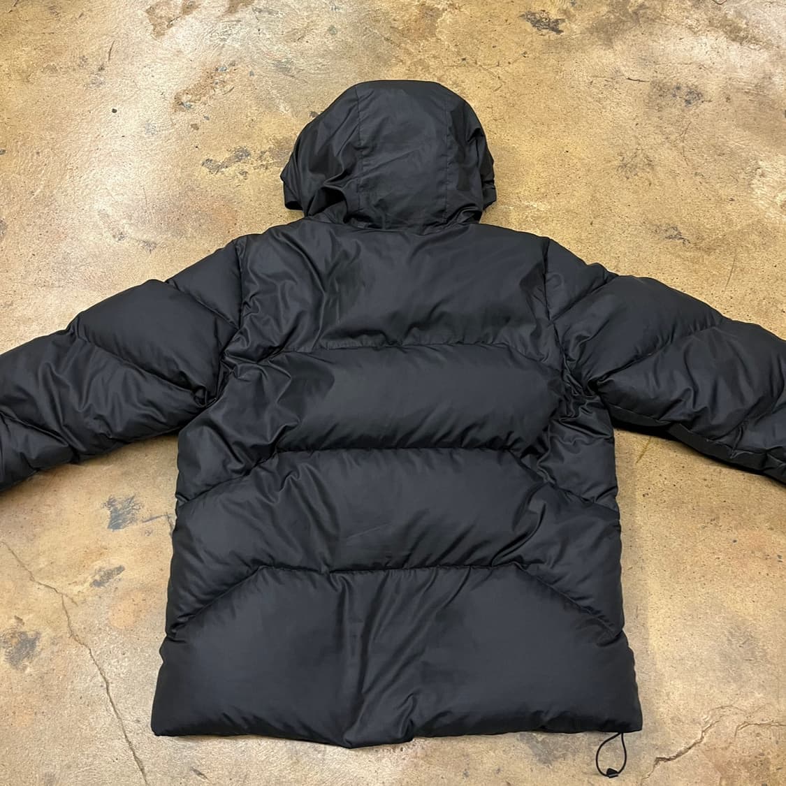 [정품/M] 스파이더 블랙 후드 패딩 점퍼 b16 상품이미지4