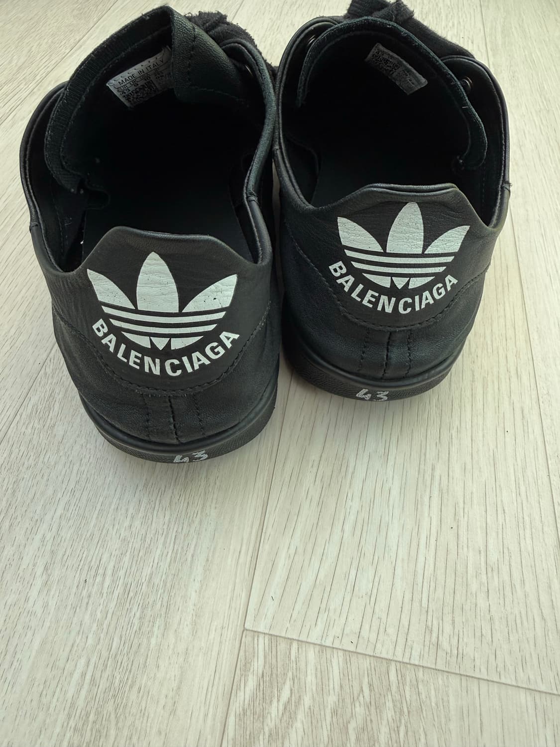 발렌시아가 아디다스 스탠스미스 블랙 43사이즈 상품이미지3