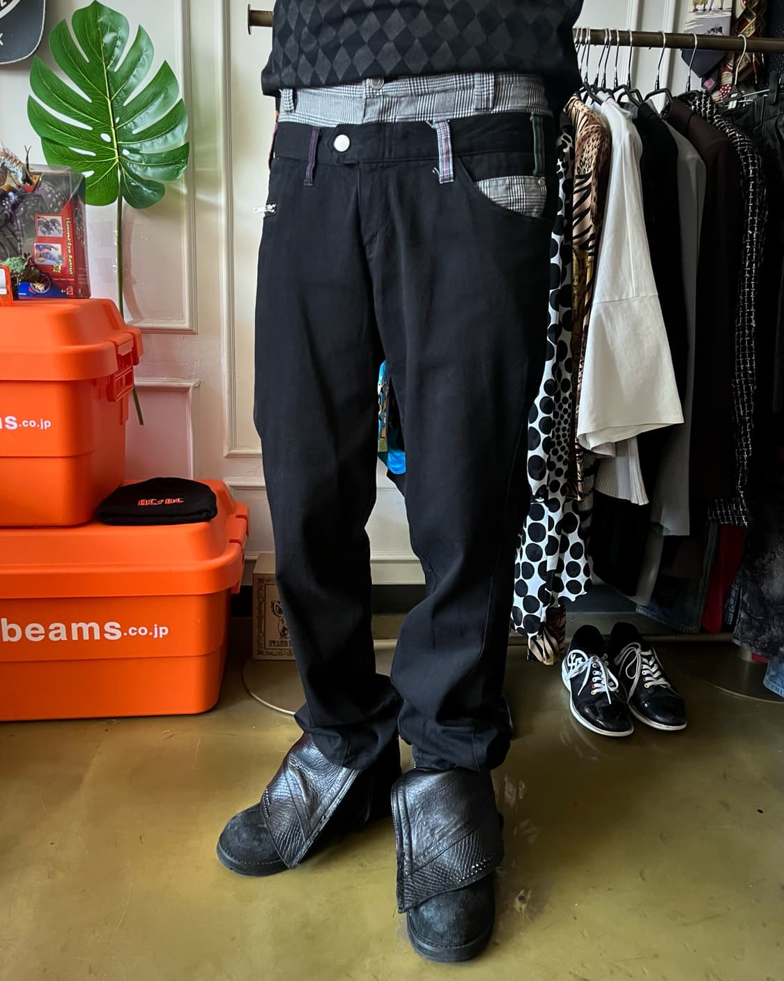 SUGGESTION Double Waist Layered Pants 상품이미지2