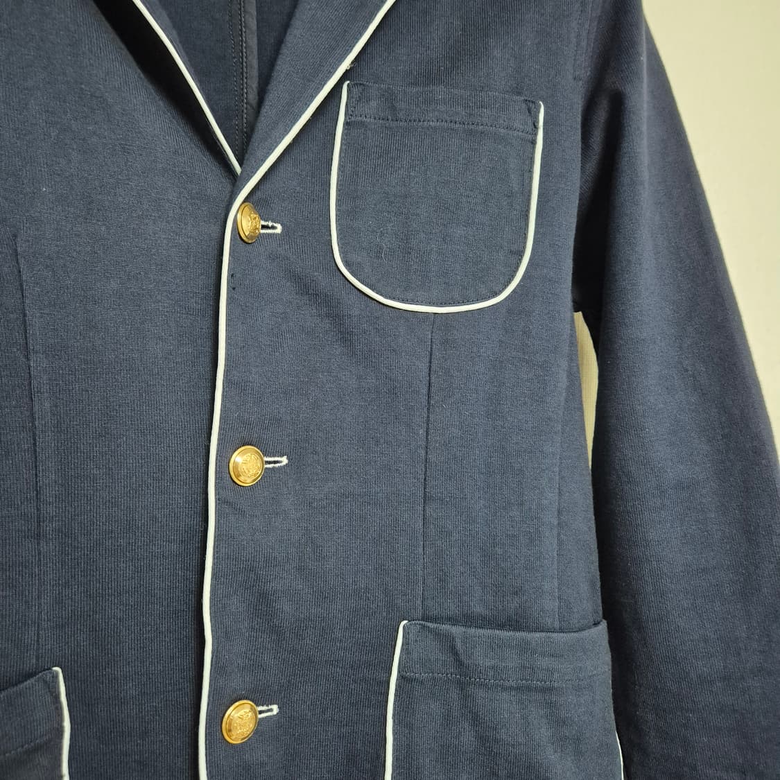 00's gap 올드갭 네이비 코튼 금장 블레이저 상품이미지3